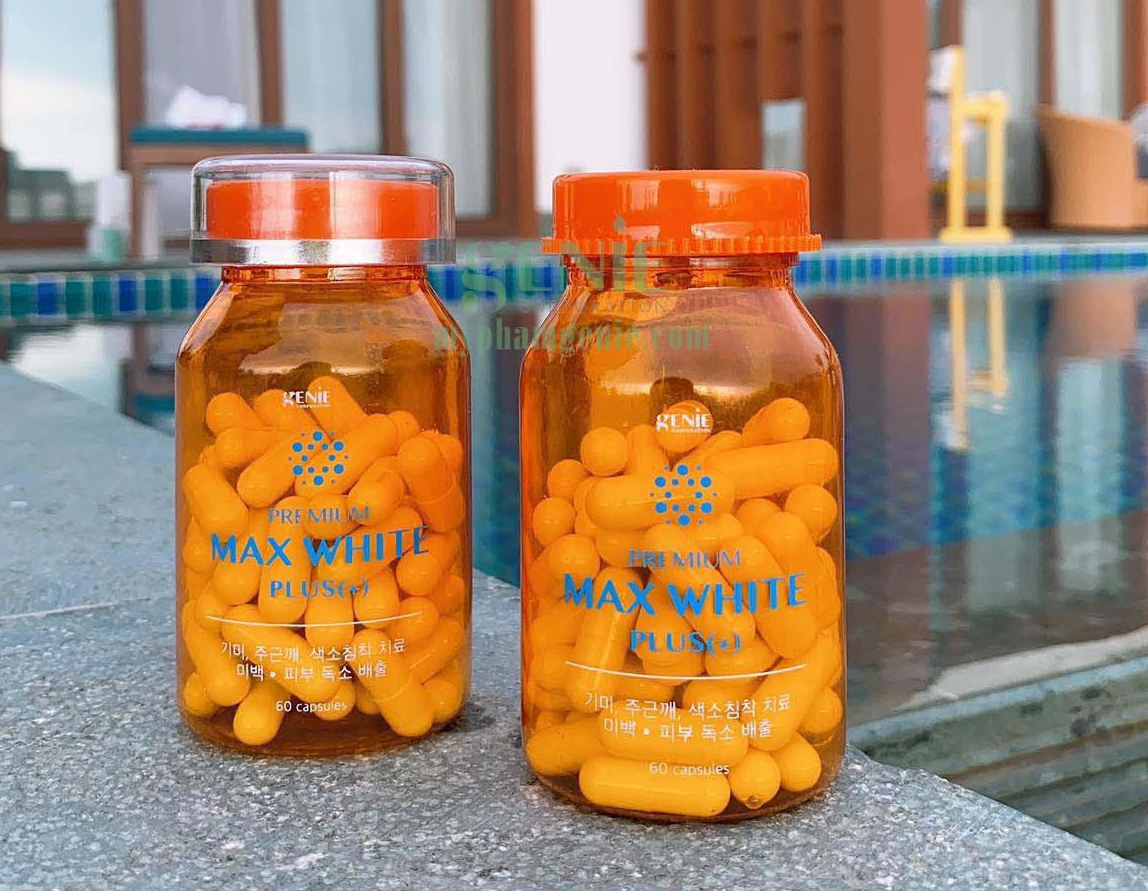 Viên uống trắng da premium max white plus cải tiến có tốt không