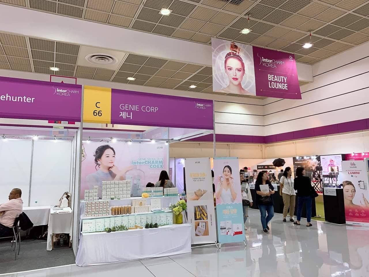 Genie tham dự triển lãm mỹ phẩm hàn quốc interCHARM Korea 2019