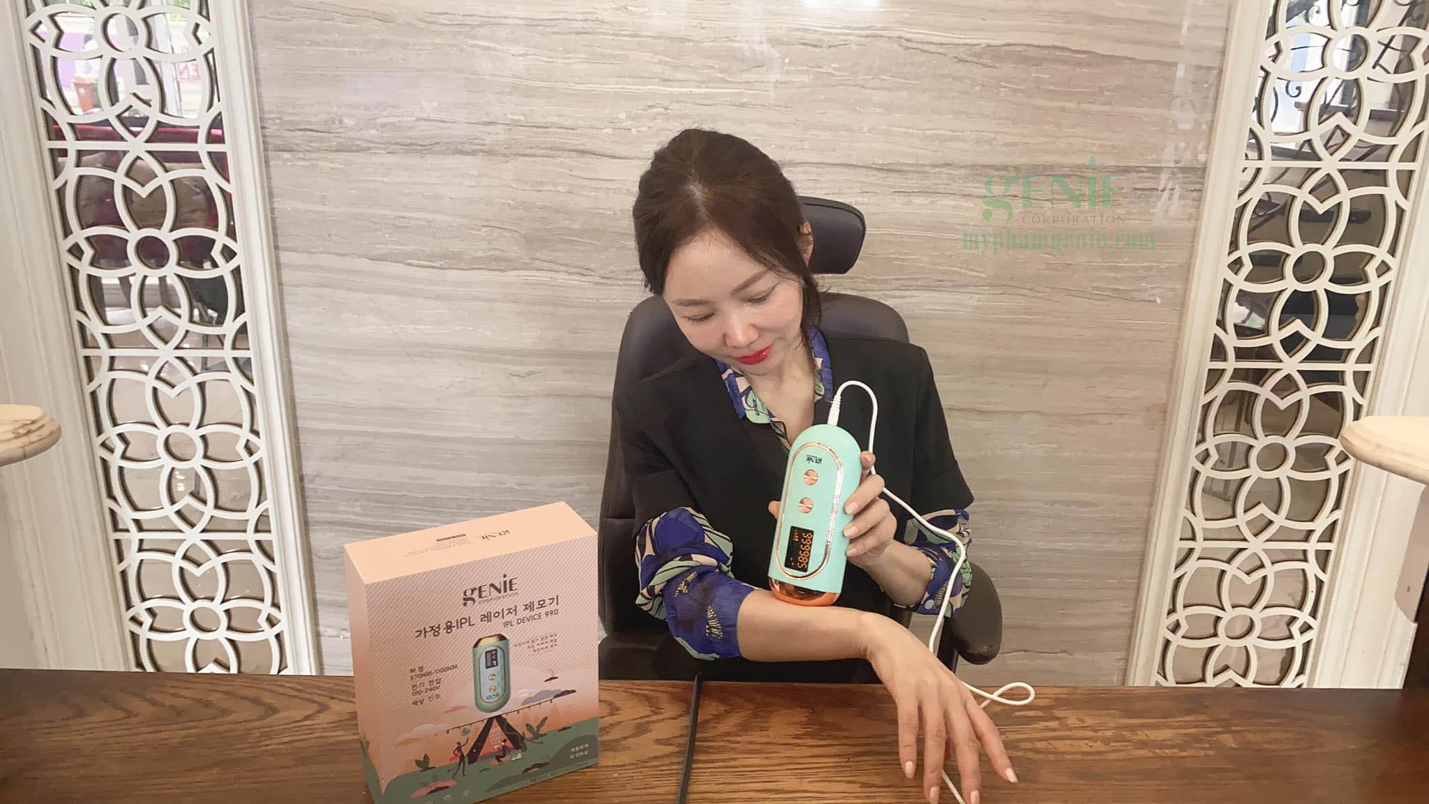 Review máy triệt lông hàn quốc genie